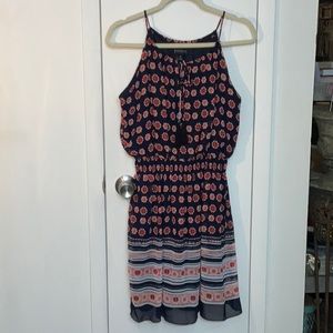 NEW Summer Dress  red, blue floral design